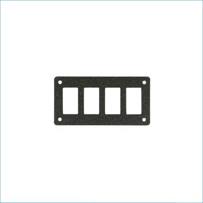 EJ-PANEL HOR 4 HOLE 3MM BLACK RIPPLE